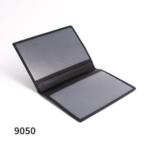 Porte-passeport en cuir véritable Pebble, ensemble d'identification en cuir de vache, housse de protection simple sans fermeture, doublure en polyester - Product Image 4