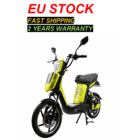 Moped électrique 350W 48V avec pédales, vitesse 25 km/h, stock entrepôt UE, homologation CEE COC, sans permis, pour vente en gros et livraison directe