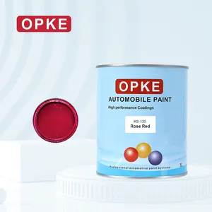 OPKE Marque Voiture Finition 2K Rouge Brillant revêtement de voiture Basecoat Véhicule Spray Auto Finition Automobile Bonne adhérence Peinture De Voiture