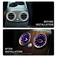 Lumière d'ambiance LED pour grille d'aération arrière W213 pour Mercedes Classe E 2016-2023, lampe d'ambiance pour sortie d'air intérieure de voiture, modifiée