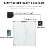 Control de acceso de puerta impermeable al aire libre máquina todo en uno 10000 usuario 13,56 Mhz IC RFID SISTEMA DE Control de acceso independiente