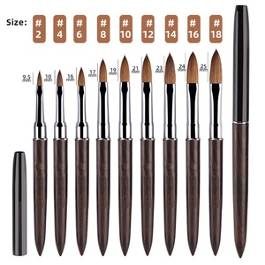 Nouveau Pinceau à Ongles Kolinsky 2024, Pinceau Artistique Personnalisé pour Ongles en Acrylique, Manche en Bois - Product Image 2