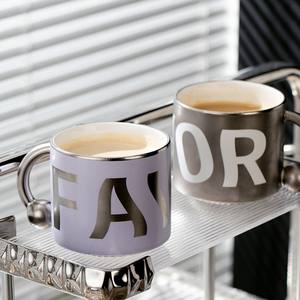 Tasse en céramique de luxe avec poignée, couleur unie, cadeau souvenir pour les couples, tasse à café haut de gamme, printemps 2023 - Product Image 5
