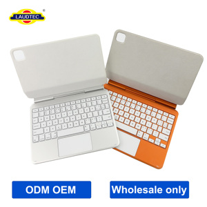 คีย์บอร์ดแม่เหล็กไร้สายอะลูมิเนียมอัลลอยด์พร้อมทัชแพดกระจกและไฟ RGB Backlit สำหรับ iPad Air 13 นิ้ว/11 นิ้ว และ iPad Pro 12.9 นิ้ว - Product Image 1