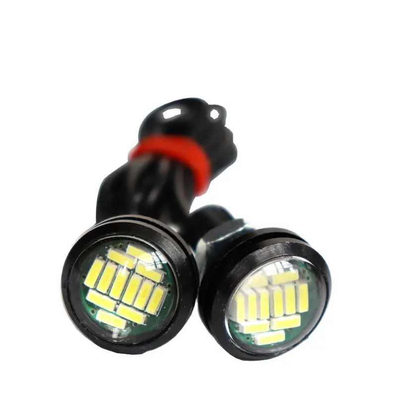 DRL LED 20mm 12 SMD 4014 נשר העין אור בשעות היום ריצת אור עמיד למים חניה מנורת LED Car רכב סטיילינג