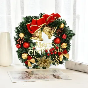 Bán buôn Cây giáng sinh Vòng Hoa 40cm và Xmas Đảng Vòng hoa trang trí đầy màu sắc