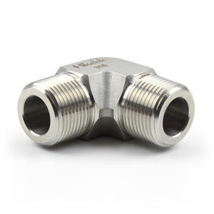 Fábrica Hikelok Elbow Coupling Fittings Aço Inoxidável ASTM A276 R G Rosca NPT 1/4 1/16 Polegada para Skids de Injeção Química - Product Image 3