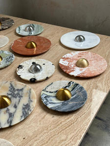 Applique Murale Irrégulière en Marbre Naturel, Lampe de Chevet, Décoration Intérieure, Lumières LED pour la Maison, Applique Murale en Marbre Blanc - Product Image 6