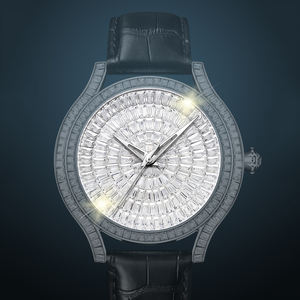 Nuevo Reloj de Lujo para Hombre Estilo Hip Hop, con Esfera Completamente Adornada con Diamantes de Imitación, Reloj Mecánico Automático con Diamantes - Product Image 2