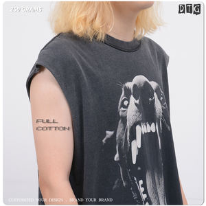 Camiseta lavada con gradiente para Hombre, Camiseta <span class=keywords><strong>sin</strong></span> mangas personalizada Vintage Lisa desgastada, Camiseta <span class=keywords><strong>Sin</strong></span> Mangas Para Hombre - Product Image 2