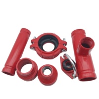Fabricant chinois de raccords de tuyauterie rainurés en fonte malléable, 2-8 pouces, coudes, tés, raccords, filetage NPT, approuvé UL FM pour sprinklers anti-incendie