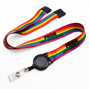 Benutzer definierte gedruckte Sublimationshals-Lan yards mit Logo Benutzer definierte Schlüsselbund-Polyester-<span class=keywords><strong>Lanyard</strong></span> - Product Image 4