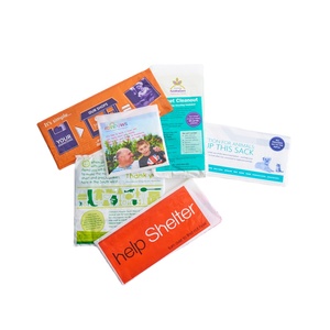 <b>Compostable</b> Colth Donation Plastic Side Gusset <b>Bags</b> PE for Supermarket & Exhibition Use - Product Image 4