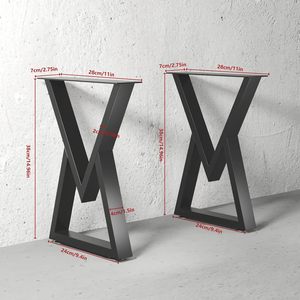 Marcos de mesa Restaurante Escritorio Oficina Acero Comedor Muebles Metal Hierro fundido Comedor industrial Mesa de centro Banco Patas para mesa - Product Image 3