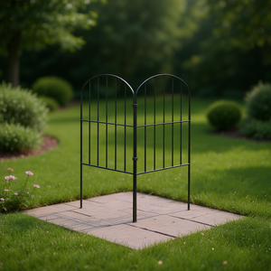 Valla Arqueada de Alambre de Hierro para Jardín, 12.59' X 23.93', Rejilla Resistente a la Oxidación, Estilo Moderno, Decoración para Exteriores - Product Image 2