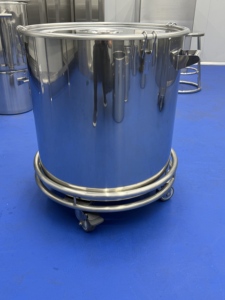 ポータブル手動丸型ドラムトロリー ステンレス鋼製完全溶接フレーム 移動式キャスタートロリー 耐荷重300KG・400KG - Product Image 5