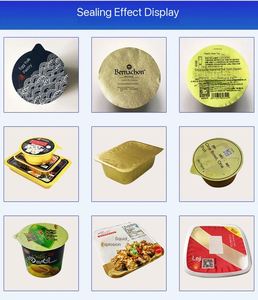 เครื่องซีลถาดเนื้อแบบใช้ไฟฟ้า พร้อมฟิล์มห่อเต้าหู้ถั่วเหลืองแบบใช้มือ  เครื่องซีลภาชนะอะลูมิเนียมสำหรับบรรจุภัณฑ์เคมี ขนาด 184*128 - Product Image 2