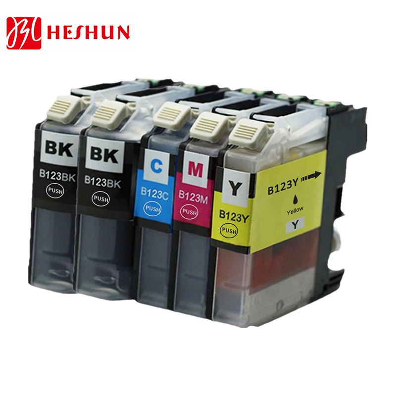 HESHUN LC123 совместимый чернильный картридж для Brother MFC-J870DW LC121 123 121 струйный картридж LC123XL чернильные картриджи