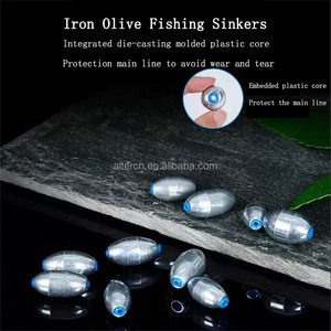 Plomos de Pesca Atell en Forma de Oliva, Plomos Divididos Removibles en Línea, Resistentes a la Corrosión, Accesorios de Pesca - Product Image 6