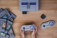 Adaptor SNES 8Bitdo BT Wireless Gaming Receiver dengan Gamepad untuk Super/SFC