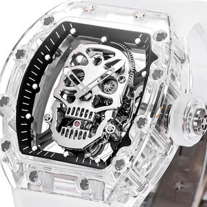 Montre Transparente Exquise Tête de Mort Saphir pour Soirées Mode, Séances Photo Street Style, Occasions Business Casual – Montre Unique - Product Image 2