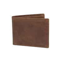 Dompet kulit PU asli, dompet kulit PU asli, gaya bisnis, modis, penutup lipat, kanvas, hadiah terbaik untuk