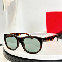 Nouvelles lunettes de soleil tendance, légères, à monture carrée dorée dégradée, avec protection UV, pour unisexe