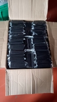 Pailles à cocktail en papier noir jetables en gros pour bars, restaurants et cafés