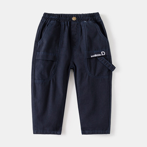 2024 primavera nuovi pantaloni Casual comodi e versatili per ragazzi giovani eleganti <span class=keywords><strong>Cargo</strong></span> per bambini all'ingrosso dritti lunghi alla moda - Product Image 1