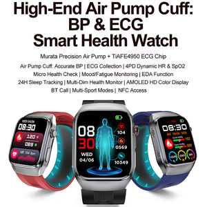 2026年新型AMOLEDディスプレイ搭載S100エアポンプスマートウォッチ、血圧・心電図健康モニタリング、スポーツフィットネストラッカー、NFC機能付きスマートウォッチ - Product Image 2