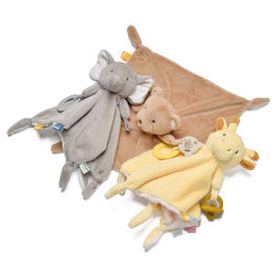 Wolife pabrik desain asli selimut keamanan bayi lembut hewan kartun handuk bayi handuk nyaman tidur lucu handuk menenangkan - Product Image 3