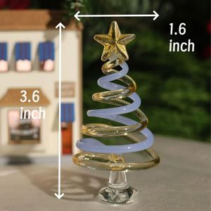 Ornament Gift Handmade Blown Glass Tree Christmas Miniature Decoration - Product Image 2