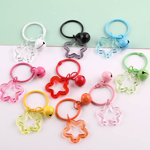 Porte-clés Étoile Colorée DIY, Accessoires de Bijoux pour Enfants, Fournitures d'Artisanat 8 à 13 Ans, Unisexe, Plaqué Métal, Automne 2025, Yiwu - Product Image 1