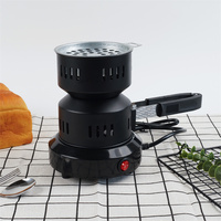 Nouveau design, mini réchaud carré portable 500W, brûleur à charbon pour chicha, allume-charbon électrique avec prise Europe & Amérique