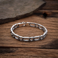 Bracelet de Précision à Motif Herbe Tang en Gros, Personnalisé, Tendance Homme, Cool, Rétro, Vintage, Petit, Haut de Gamme, Couple