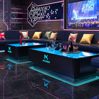 Barre lumineuse LED oblongue design pour mobilier de boîte de nuit, KTV, table cube LED, mobilier de lounge chicha, ensemble de canapés, table centrale