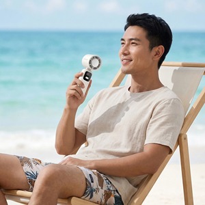 Ar Condicionado Portátil Dobrável com Compressor de Gelo, Ventilador Sem Fio Recarregável USB-C para o Verão - Product Image 4