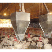 Système automatique d'alimentation et d'eau potable pour volailles et poulets