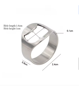 Abridor de Botellas de Cerveza de Acero Inoxidable, Abridor de Botellas con Anillo, Abridor de Cerveza para Bar, Abridor de Vino - Product Image 6