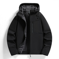 Chaqueta Cortavientos Casual de Invierno para Hombre, con Cremallera, Delgada, Impermeable, Transpirable, con Capucha, Servicio OEM, Ropa de Trabajo para Exteriores