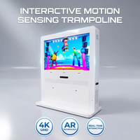 Système de jeu interactif numérique pour trampolines d'intérieur, configuration complète pour parcs de trampolines, idéal pour les zones de jeu intelligentes
