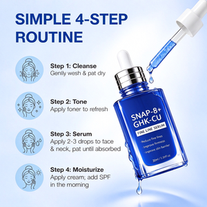 เซรั่ม SNAP 8 GHK CU Fine Line ผสมคอปเปอร์ไตรเปปไทด์ 1 โซเดียมไฮยาลูโรเนต ช่วยเติมความชุ่มชื้น ลดเลือนริ้วรอย บำรุงผิว - Product Image 6