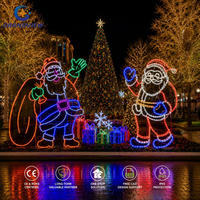 Guirlandes lumineuses LED personnalisées, affichage de motifs 2D, éclairage décoratif extérieur pour centre commercial, parc à thème, exposition commerciale, festival