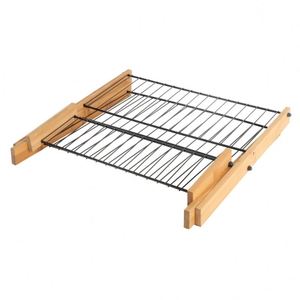 Customized Double Tier Metal Folding Kitchen Storage <b>Rack</b> for <b>Dish</b> and Bowl Storage with Draining Function - Product Image 5