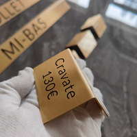 Plaque de nom en laiton gravée sur mesure, étiquette, gravure, plaque de trophée en métal, plaque signalétique pour instruments, équipements, meubles
