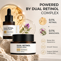 Ensemble de crème pour le visage au sérum anti-âge à la formule personnalisée, rétinol et bakuchiol, pour tous les types de peau, soin de nuit de luxe coréen, OEM/ODM