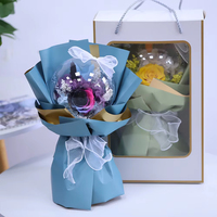Bouquet de roses éternelles artisanales en gros, coffret cadeau, fleurs éternelles pour la Saint-Valentin, la fête des mères, le Nouvel An, Noël, offre OEM