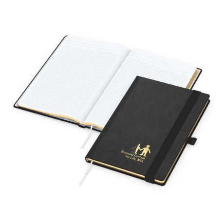 Gold-Book Bestseller A4 Leather Organiser Custom Logo B5 Thermal Bound Legal Pad for School Writing Spiral Style A6 size Diary