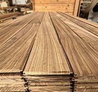 Panel Dinding Kayu Zebra Solid untuk Pabrik, Panel Dinding Kayu Keras Wujinmu Afrika untuk Dekorasi Interior Vila Mewah