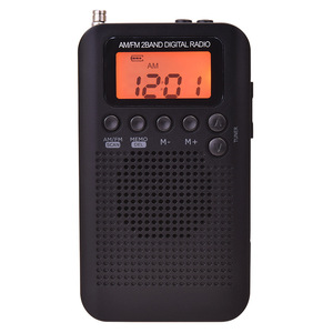 Xách tay kỹ thuật số FM/<span class=keywords><strong>AM</strong></span> đài phát thanh Dual Band Receiver thiết kế nhỏ gọn cho du lịch văn phòng sử dụng được xây dựng trong loa Stereo Loa - Product Image 1